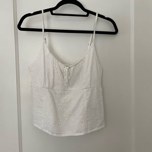 Abercrombie eyelet tank top